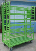Fold-up cart.