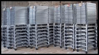 Light duty carts stacked.